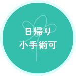 日帰り小手術可