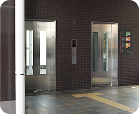 医療モール直結エレベーター有り バリアフリー設計